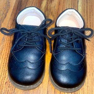 Toddler boy Black dress shoes